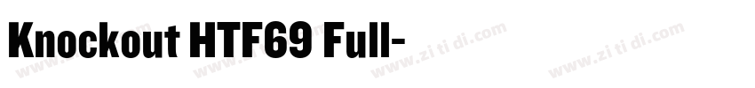 Knockout HTF69 Full字体转换
